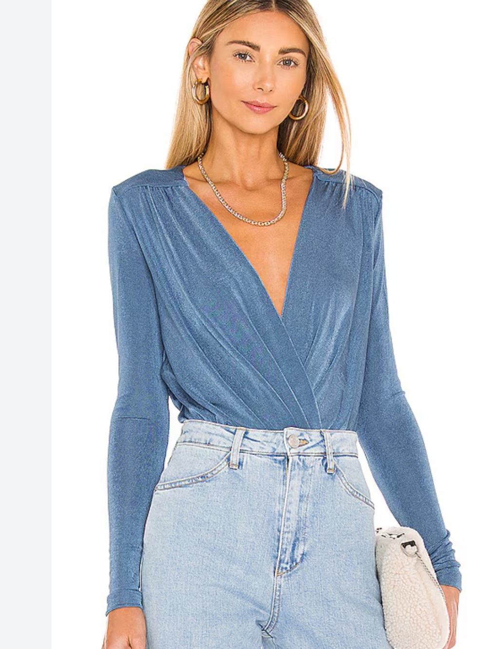 Free People Turnt Bodysuit Copenhagen Blue S